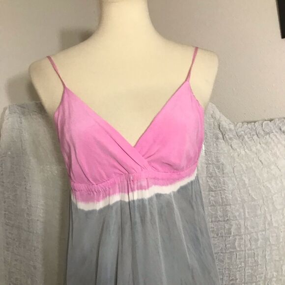 Gypsy 05  100% Silk Tie Dye Maxi Dress  Size XS - Picture 11 of 14